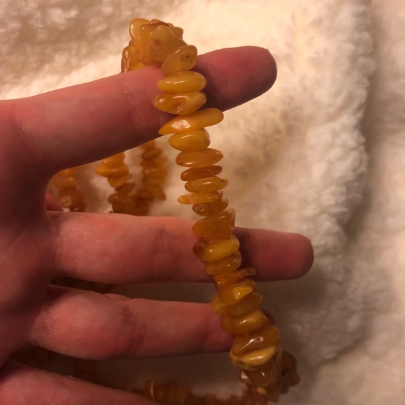Vintage Baltic amber necklace adult raw amber - Picture 5 of 5